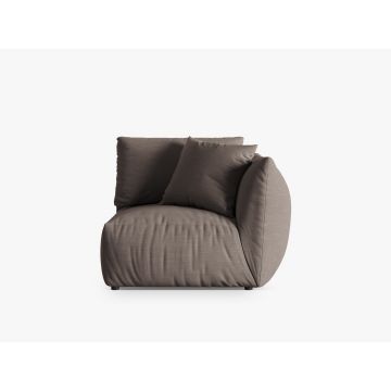 Modul dreapta pentru canapea, 1 loc, Chris-259, Micadoni Home, 110x100x80 cm, tesatura structurata chenille, bej sand