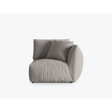 Modul dreapta pentru canapea, 1 loc, Chris-259, Micadoni Home, 110x100x80 cm, tesatura structurata chenille, natural
