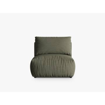 Modul pentru canapea, 1 loc, Chris-259, Micadoni Home, 100x85x80 cm, tesatura structurata chenille, verde deschis