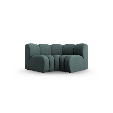 Modul pentru canapea, 1 loc, Lupine-140, Micadoni Home, 185x95x70 cm, tesatura chenille din poliester, petrol