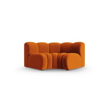 Modul pentru canapea, 1 loc, Lupine-44, Micadoni Home, 185x95x70 cm, catifea, teracota