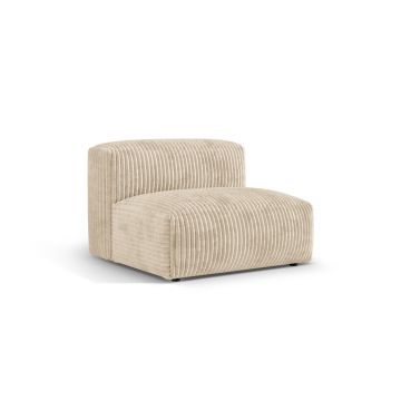 Modul pentru canapea, 1 loc, Martina-212, Micadoni Home, 92x106x75 cm, velur, bej deschis