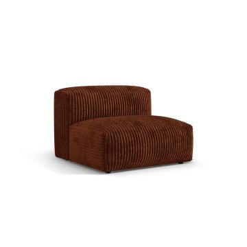 Modul pentru canapea, 1 loc, Martina-212, Micadoni Home, 92x106x75 cm, velur, caramiziu