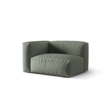 Modul stanga pentru canapea, 1 loc, Martina-169, Micadoni Home, 121x106x75 cm, tesatura structurata catifelata, verde muschi Modul stanga pentru canapea, 1 loc, Martina-169, Micadoni Home, 121x106x75 cm, tesatura structurata catifelata, verde muschi