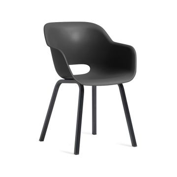 Scaune de grădină gri-antracit 2 buc. din metal/din plastic Noa Duo – Keter