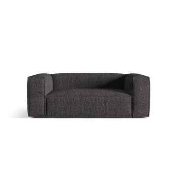 Canapea 2 locuri, Nuria-260, Micadoni Home, 170x110x72 cm, tesatura boucle, antracit