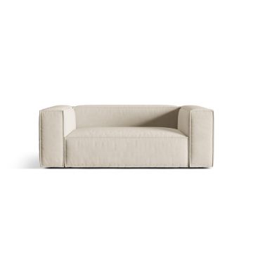 Canapea 2 locuri, Nuria-88, Micadoni Home, 170x110x72 cm, catifea, bej