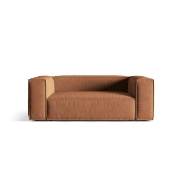 Canapea 2 locuri, Nuria-88, Micadoni Home, 170x110x72 cm, catifea, miere