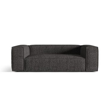 Canapea 3 locuri, Nuria-260, Micadoni Home, 210x110x72 cm, tesatura boucle, antracit