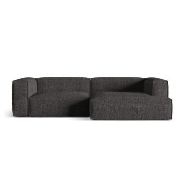 Coltar modular dreapta 4 locuri, Nuria-260, Micadoni Home, 292x147x72 cm, tesatura boucle, antracit