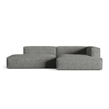 Coltar modular dreapta 4 locuri, Nuria-260, Micadoni Home, 312x147x72 cm, tesatura boucle, grafit