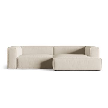 Coltar modular dreapta 4 locuri, Nuria-88, Micadoni Home, 292x147x72 cm, catifea, bej