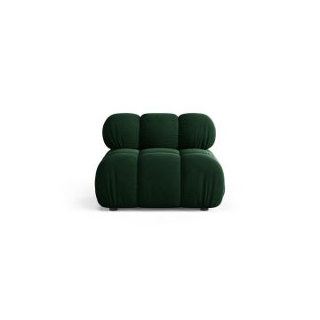 Modul pentru canapea, 1 loc, Bellis-51, Micadoni Home, 94x94x70 cm, catifea, verde bottle