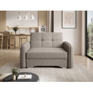Canapea extensibila 1 loc, ELTAP, Laine, 102x109x84 cm, lemn/poliester, bej