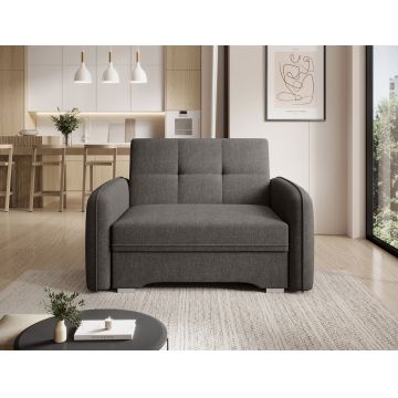 Canapea extensibila 1 loc, ELTAP, Laine, 102x109x84 cm, lemn/poliester, gri inchis