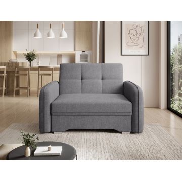 Canapea extensibila 1 loc, ELTAP, Laine, 102x109x84 cm, lemn/poliester, gri