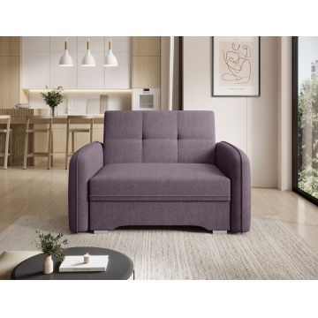 Canapea extensibila 1 loc, ELTAP, Laine, 102x109x84 cm, lemn/poliester, mov