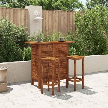Masă de bar, 110 x 50 x 105 cm, lemn masiv de acacia