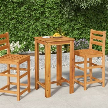 Masă de bar de grădină, 60 x 60 x 105 cm, lemn masiv de acacia