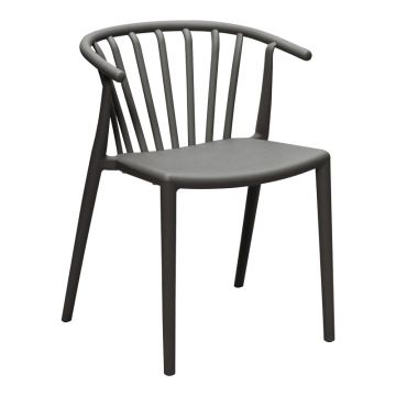 Fotoliu de gradina Armchair, Gri inchis, 55x53x73 cm