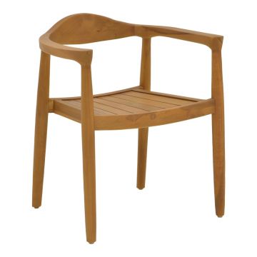 Fotoliu de gradina Ganny, Natural, 59x56x71 cm