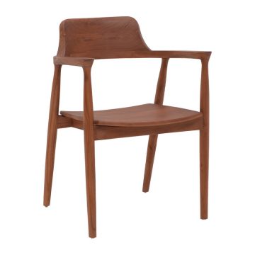 Fotoliu Jambene pakoworld lemn de tec culoare nuc 57x54x79cm