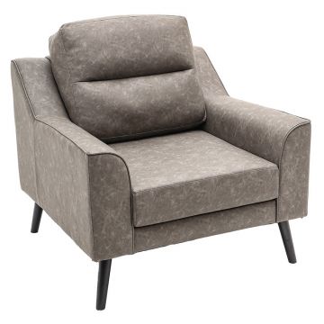 Fotoliu Lonnie pakoworld PU Gri antic 94x95.5x92.5cm