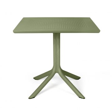 Masa exterior Nardi Clip 80  h 75cm  80x80cm  verde agave