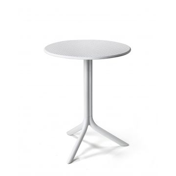 Masa exterior Nardi Step d 60.5cm  h 76.5 / 40cm  alb