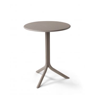 Masa exterior Nardi Step d 60.5cm  h 76.5 / 40cm  tortora