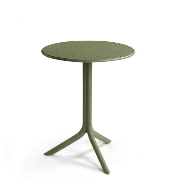 Masa exterior Nardi Step d 60.5cm  h 76.5 / 40cm  verde agave