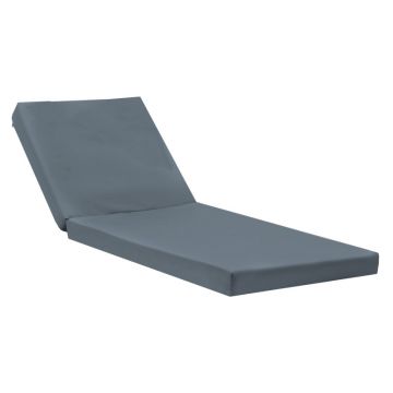 Sadie perna sezlong pakoworld stofa Gri 65x185x15cm