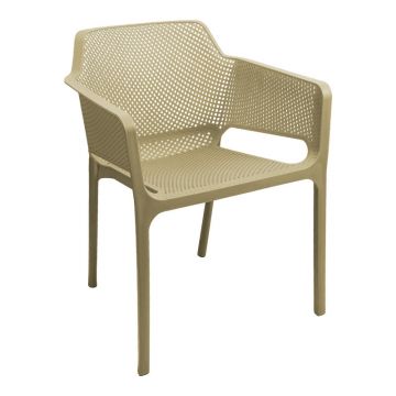 Scaun din PP Oviez în nuanță capucino 59x58x79cm 58x59