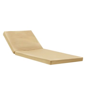 Sezlong Sezlong Sadie stofa, bej, 65x185x7 cm