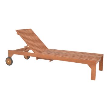 Sezlong Sunnie pakoworld lemn meranti in nuanta Naturala 200x65x35cm