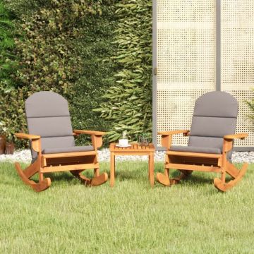 Set mobilier de grădină Adirondack, 3 piese, lemn masiv acacia
