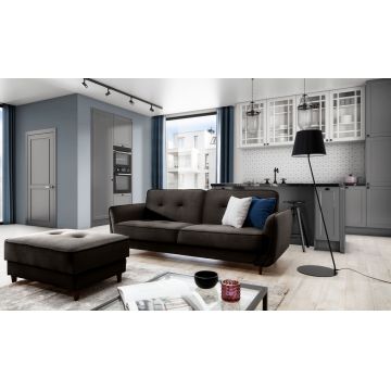 Canapea extensibila 3 locuri ELTAP, SO-BEL-22NU, Bellis, 220x90x83 cm, lemn/poliester, maro inchis Canapea extensibila 3 locuri ELTAP, SO-BEL-22NU, Bellis, 220x90x83 cm, lemn/poliester, maro inchis
