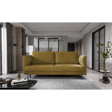 Canapea extensibila 4 locuri ELTAP, SO-REV-45GO, Revi, 215x98x92 cm, lemn/poliester, mustar
