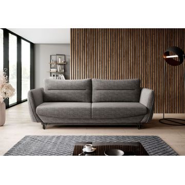 Canapea extensibila 4 locuri ELTAP, SO-SIL-130MAR, Silva, 236x95x90 cm, lemn/poliester, gri