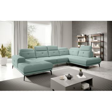 Coltar dreapta 6 locuri ELTAP, RT-100PO, Bretan, 350x205x107 cm, lemn/poliester, turcoaz