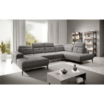 Coltar dreapta 6 locuri ELTAP, RT-130MAR, Bretan, 350x205x107 cm, lemn/poliester, gri