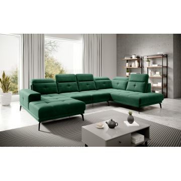 Coltar dreapta 6 locuri ELTAP, RT-35LU, Bretan, 350x205x107 cm, lemn/poliester, verde inchis