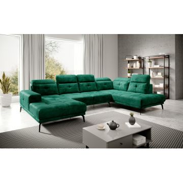 Coltar dreapta 6 locuri ELTAP, RT-35NU, Bretan, 350x205x107 cm, lemn/poliester, verde inchis