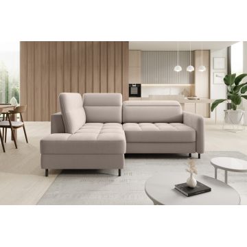 Coltar extensibil stanga 3 locuri ELTAP, LT-18SO, Barea, 208x160x100 cm, lemn/poliester, bej