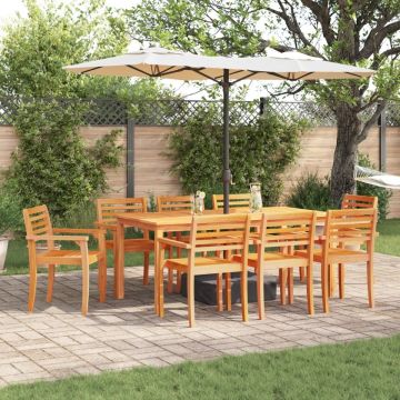Set de dining pentru grădină , 9 piese, din lemn de acacia solid