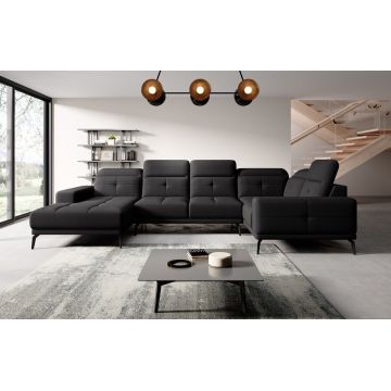 Coltar dreapta 6 locuri ELTAP, RT-10VER, Neviro, 350x201x77 cm, lemn/poliester, negru