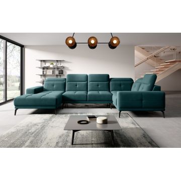 Coltar dreapta 6 locuri ELTAP, RT-38VE, Neviro, 350x201x77 cm, lemn/poliester, verde
