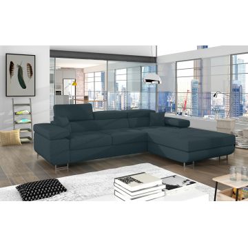 Coltar extensibil dreapta 4 locuri ELTAP, Armd-371, Armando, 289x203x85 cm, lemn/poliester, verde