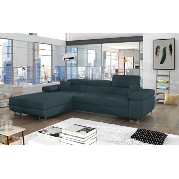 Coltar extensibil stanga 4 locuri ELTAP, Armd-370, Armando, 289x203x85 cm, lemn/poliester, verde