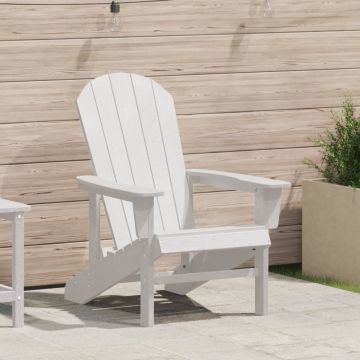 Scaun Adirondack Alb 74x82x91 cm HDPE